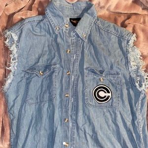Capsule Corp denim like vest